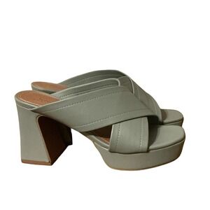 ASOS Chunky Hill Platform Shoes Muted Spring Green Size 9